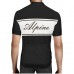 Alpine Bike Signature Men Cycling Jersey V1 Black And White Regular Fit